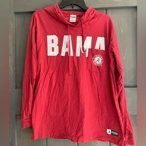 PINK Victoria’s Secret 
Bama cotton light weight hoodie 
Size Small
Y2K